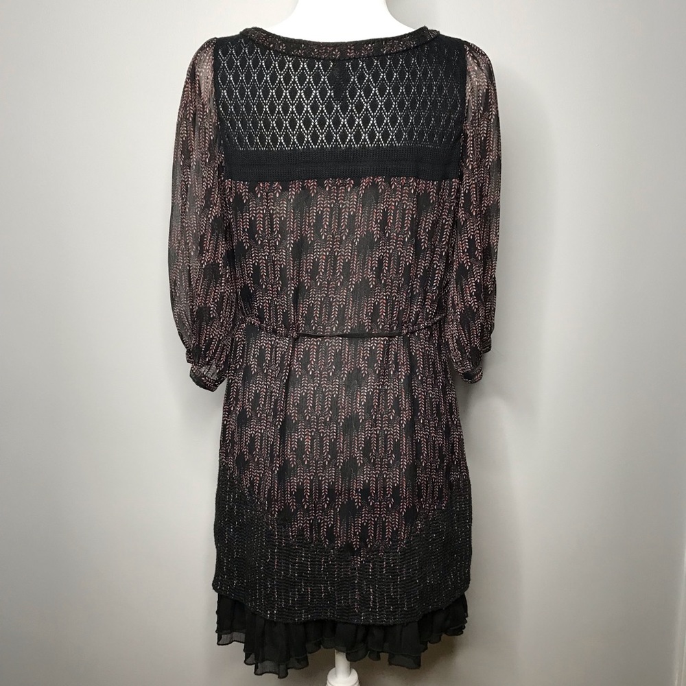 Free People | Semi-Sheer Tunic Dress w/ Front Tie - Picture 4 of 7